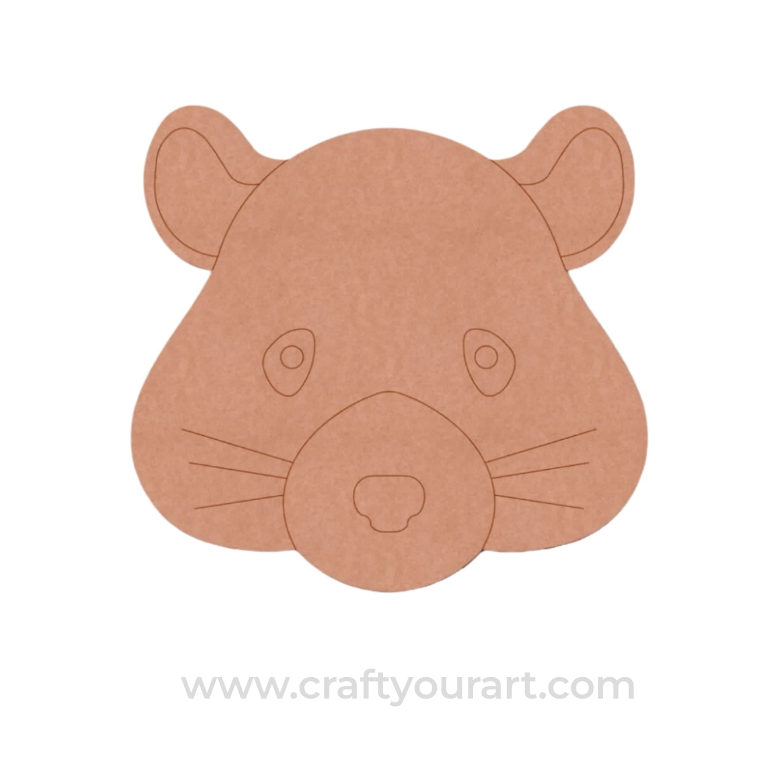 Hamster Pre Marked MDF Design 1