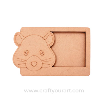 Hamster Three Layered Photo Frame MDF Design 1