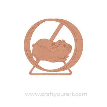 Hamster Wheel Pre Marked MDF Design 1