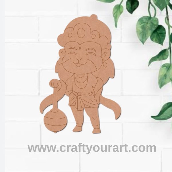 Hanuman Ji Pre Marked MDF Design 2