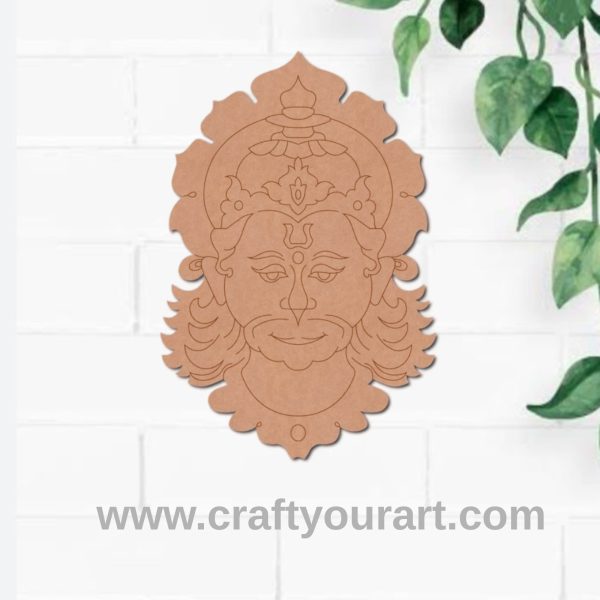 Hanuman Ji Pre Marked MDF Design 4