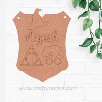 Harry Potter Nameplate MDF Design 1