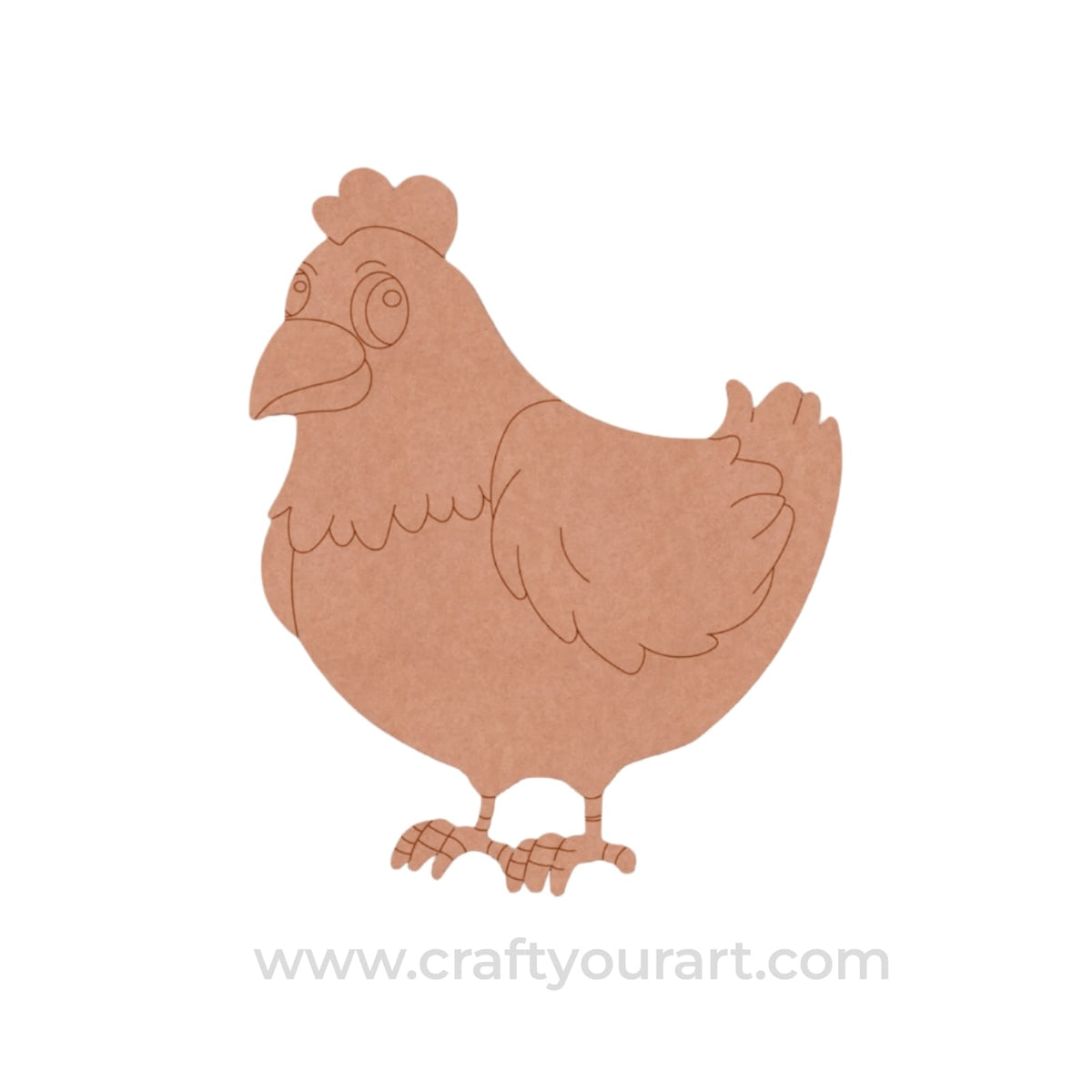 Hen Pre Marked MDF Design 1