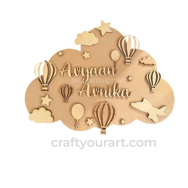 Cloud Theme Nameplate 1