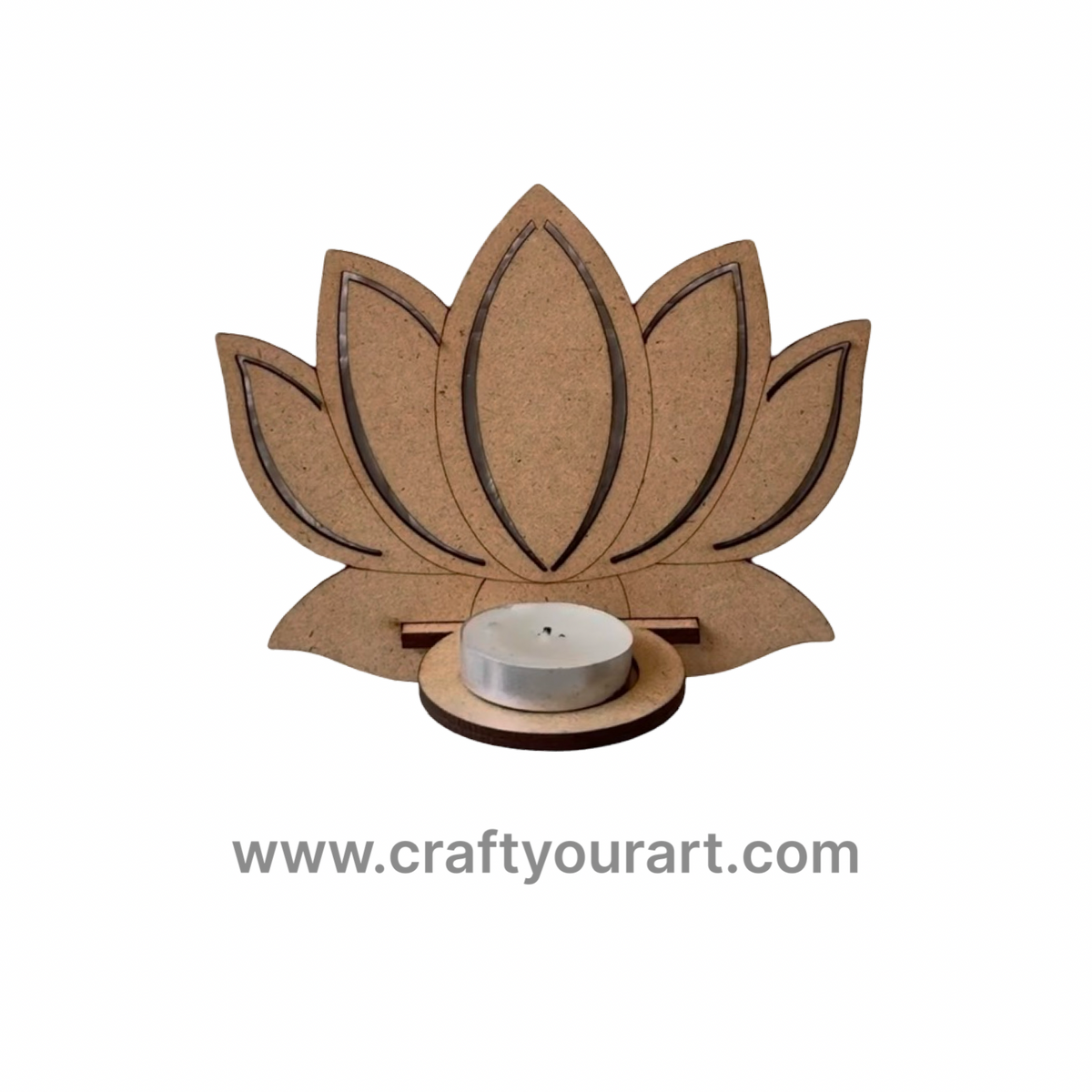 Lotus MDF Tealight design 11