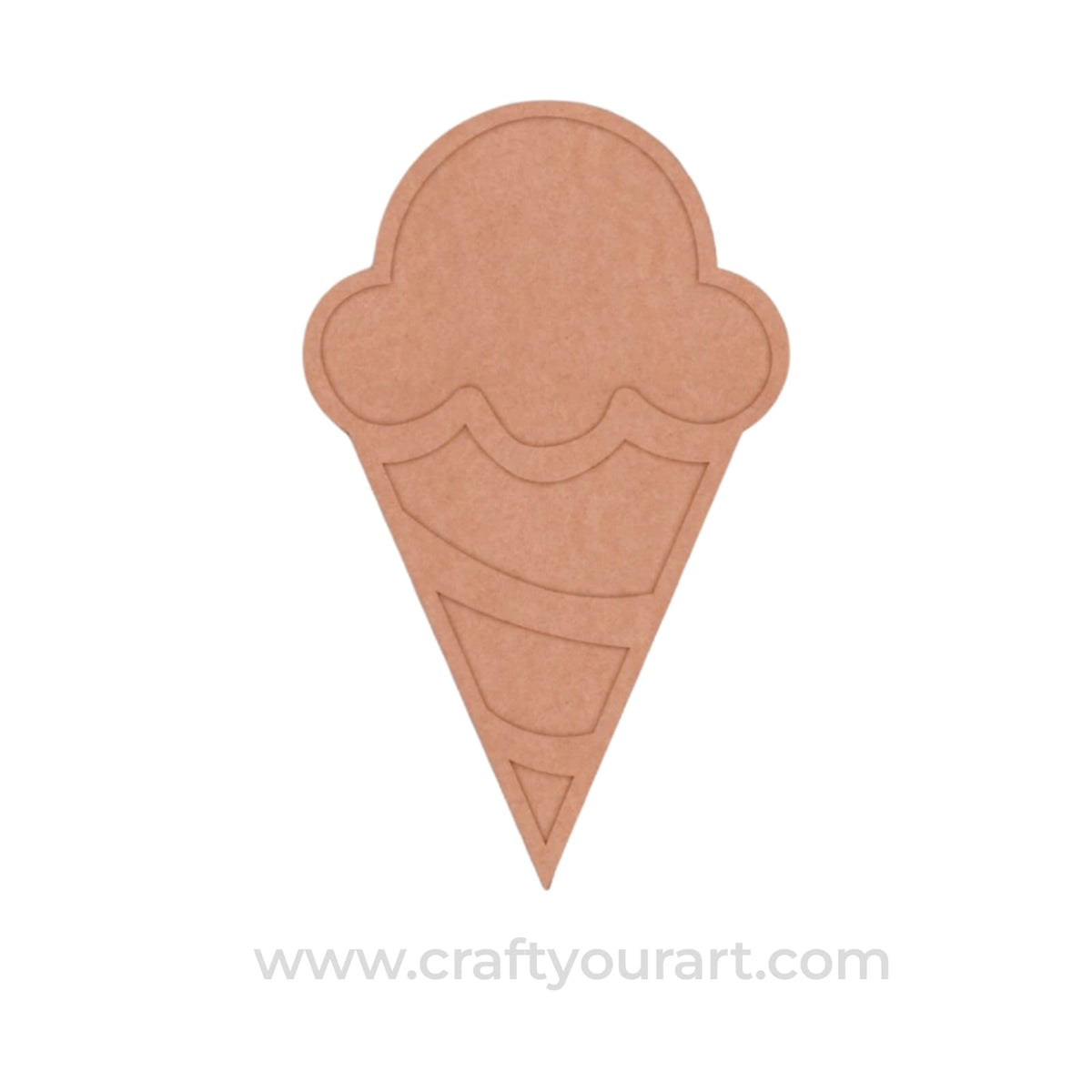 Ice Cream Mosaic Art Base MDF Design 2