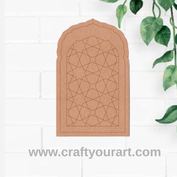 Islamic Pattern Mehrab Pre Marked MDF Design 12