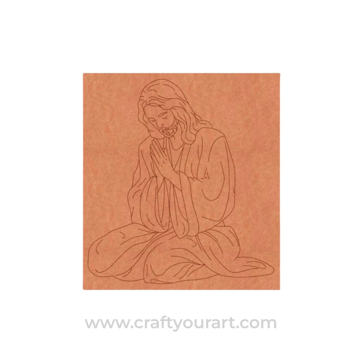 Jesus Christ Pre Marked Base MDF Design 1