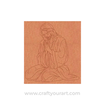 Jesus Christ Pre Marked Base MDF Design 1