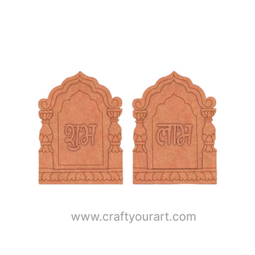 Jharokha Shubh Labh Pre Marked Base MDF Design 38