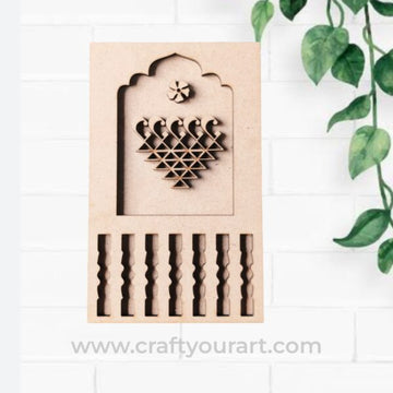 Jharokha Saraswati Yantra Frame MDF Design 24