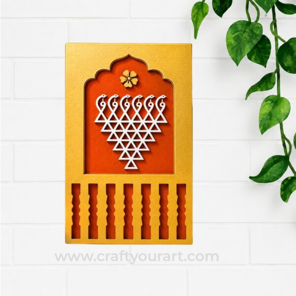 Jharokha Saraswati Yantra Frame MDF Design 24