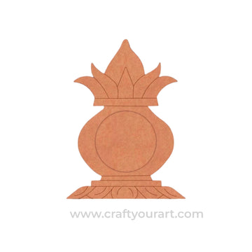 Kalash Matka Diya Tealight Holder Pre Marked MDF Design 1