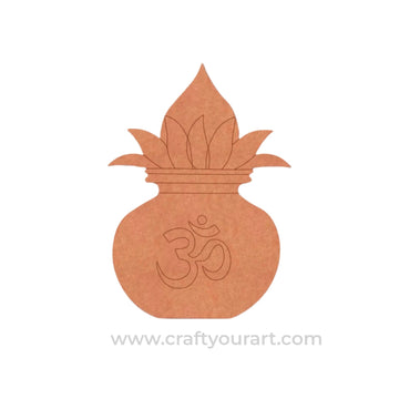 Kalash Matka Om Pre Marked MDF Design 1