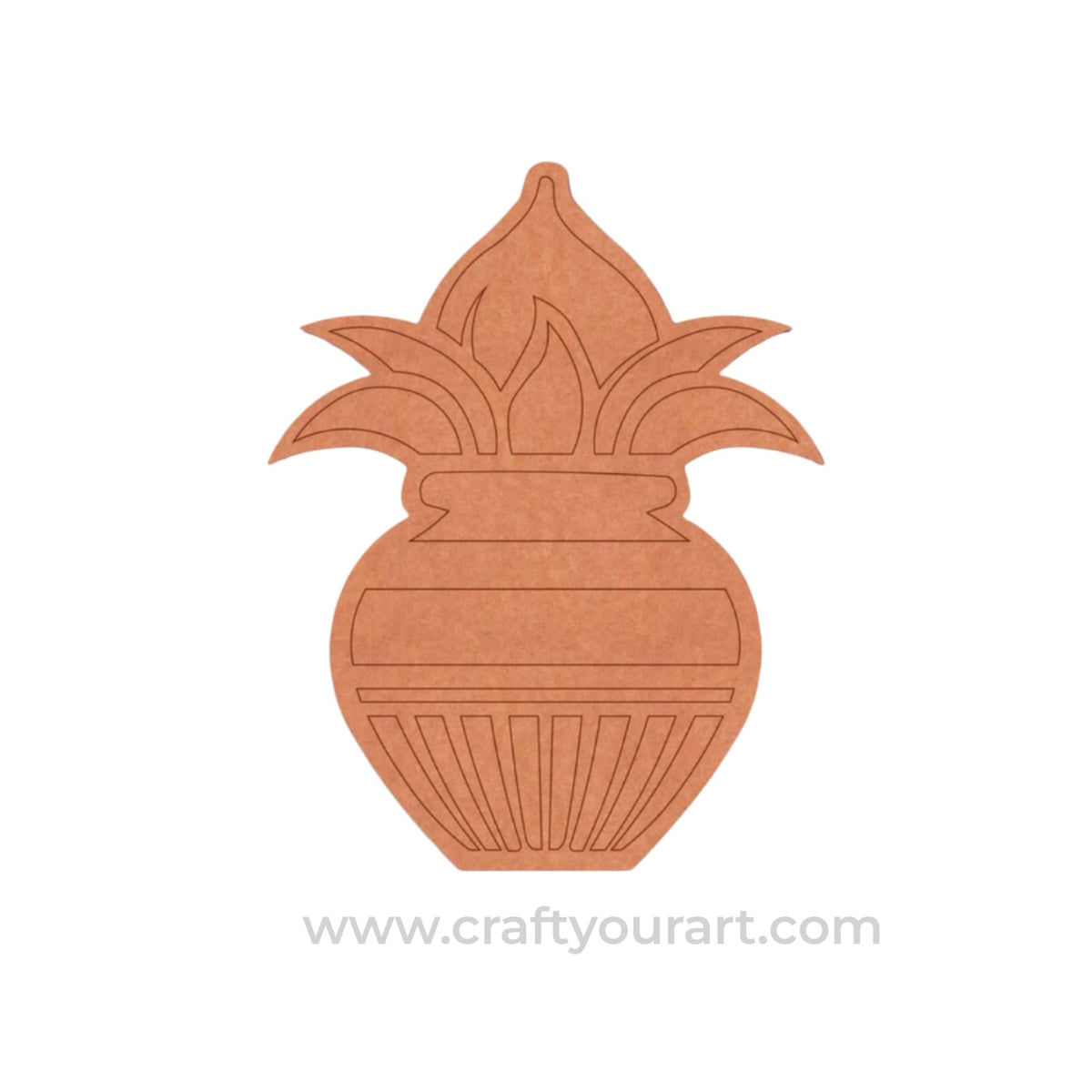 Kalash Matka Pre Marked MDF Design 1