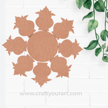 Kalash Matka Rangoli Cutout MDF Design 1