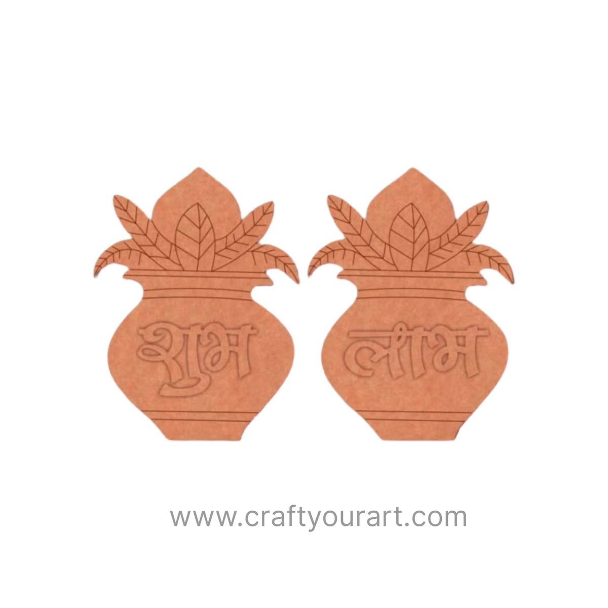 Kalash Matka Shubh Labh Base MDF Design 37