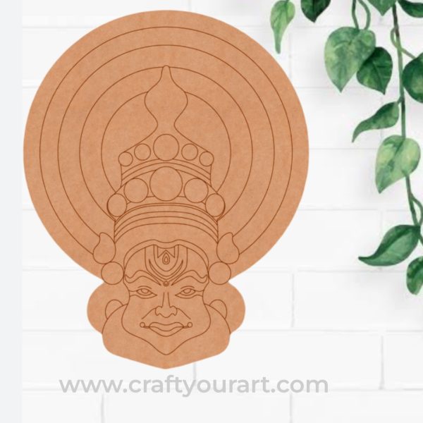 Kathakali Pre Marked MDF Design 1