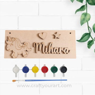 Kids DIY Kit Nameplate Design 1