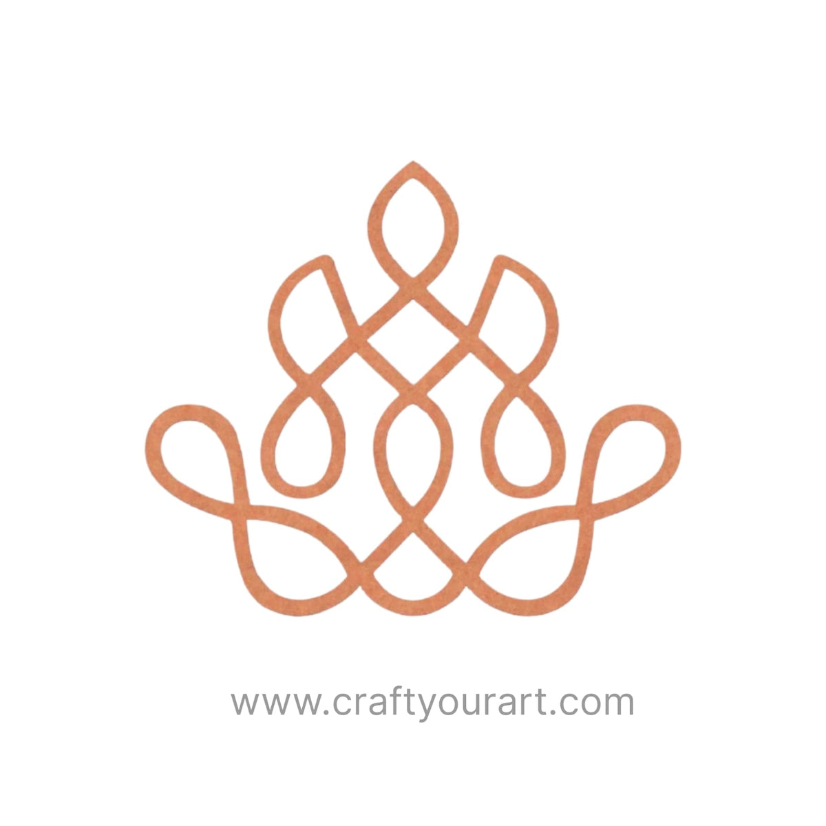 Kolam Muggu Pattern Cutout MDF Design 10
