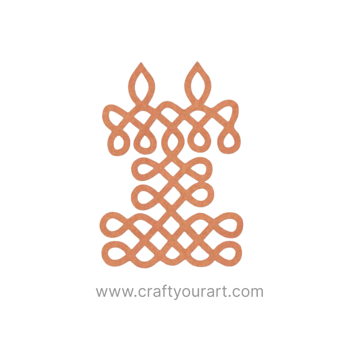 Kolam Muggu Pattern Cutout MDF Design 15