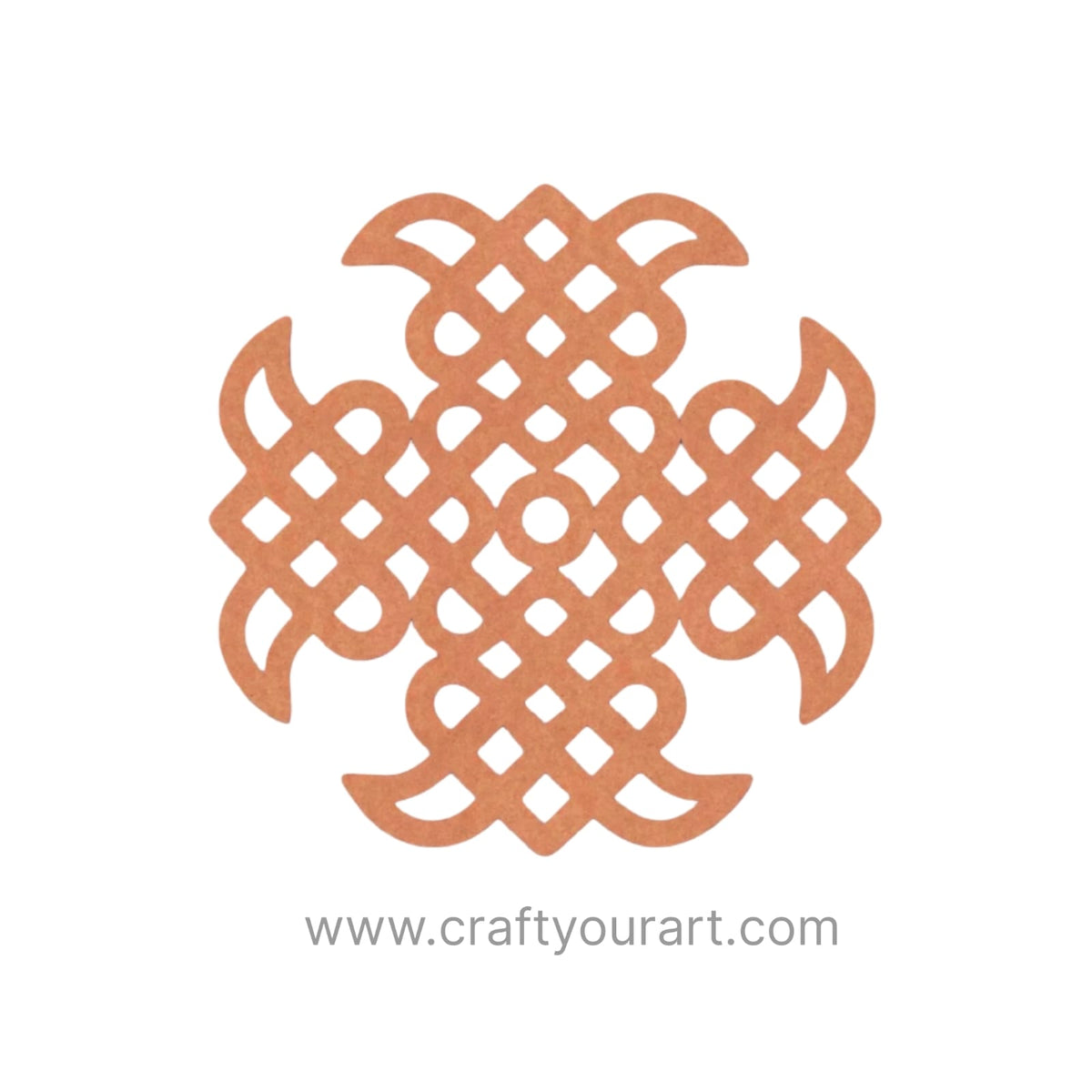 Kolam Muggu Pattern Cutout MDF Design 20