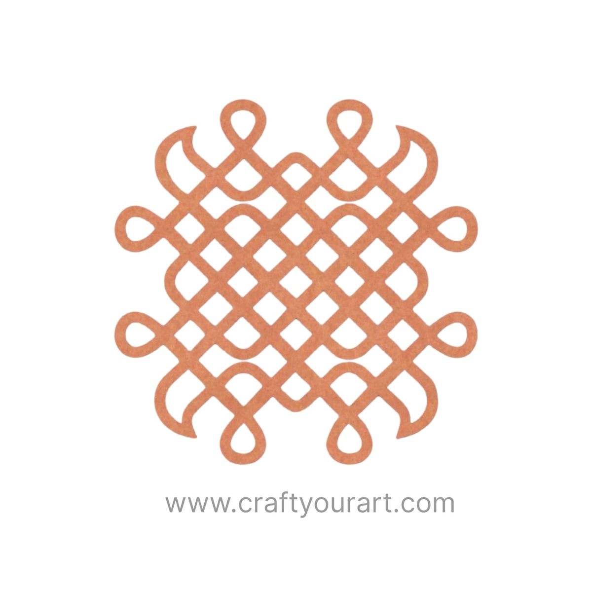 Kolam Muggu Pattern Cutout MDF Design 23