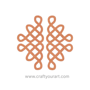 Kolam Muggu Pattern Cutout MDF Design 24