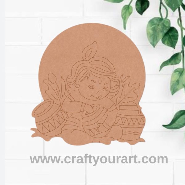Krishna Ji Pre Marked MDF Design 74