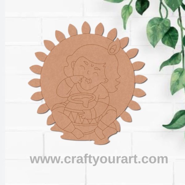 Krishna Ji Pre Marked MDF Design 28