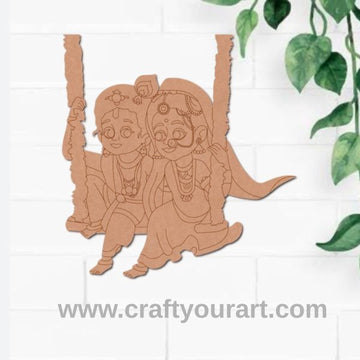 Krishna Ji Radha Pre Marked MDF Design 15