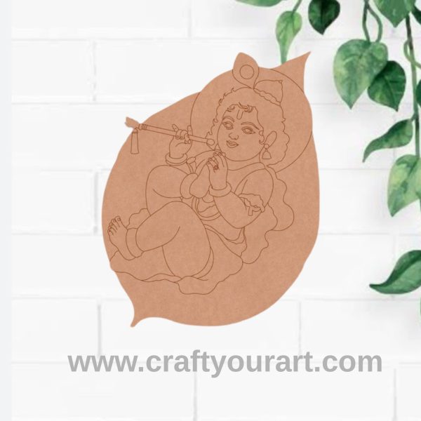 Krishna Ji Radha Pre Marked MDF Design 5