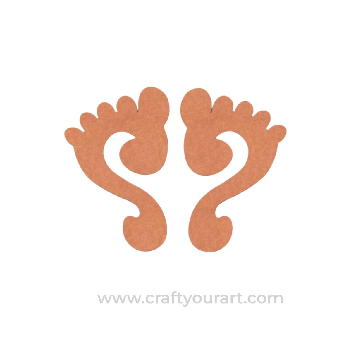 Lakshmi Paul Feet Cutout MDF Design 1