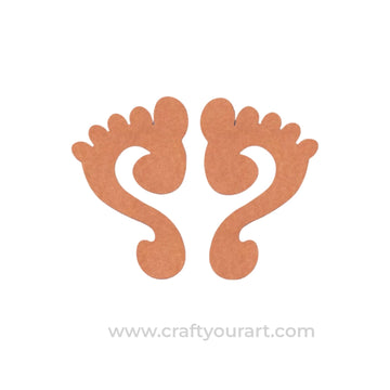 Lakshmi Paul Feet Cutout MDF Design 1
