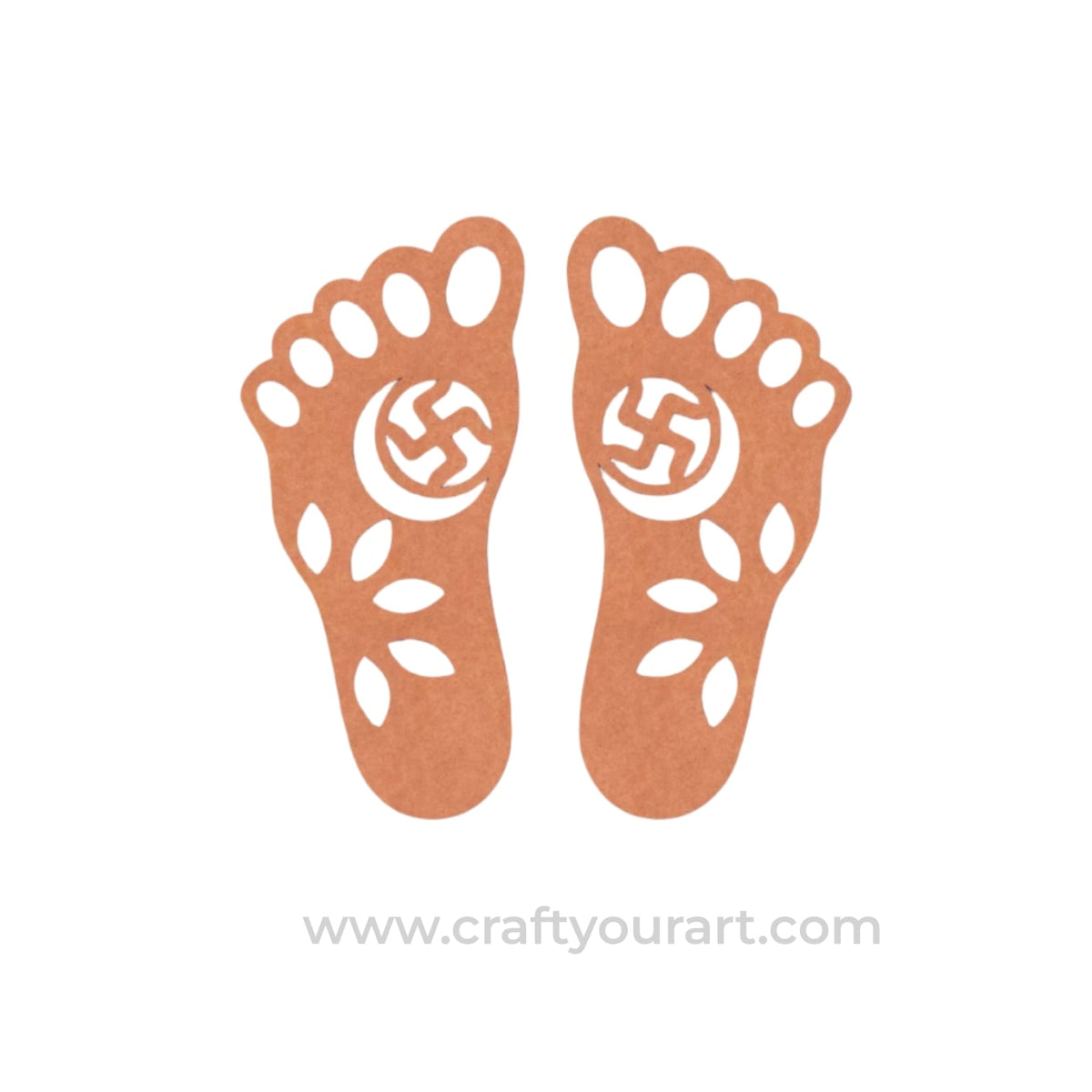 Lakshmi Paul Feet Cutout MDF Design 2