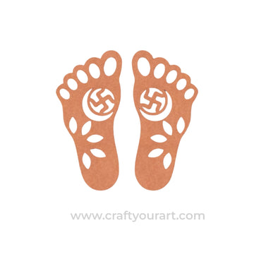 Lakshmi Paul Feet Cutout MDF Design 2