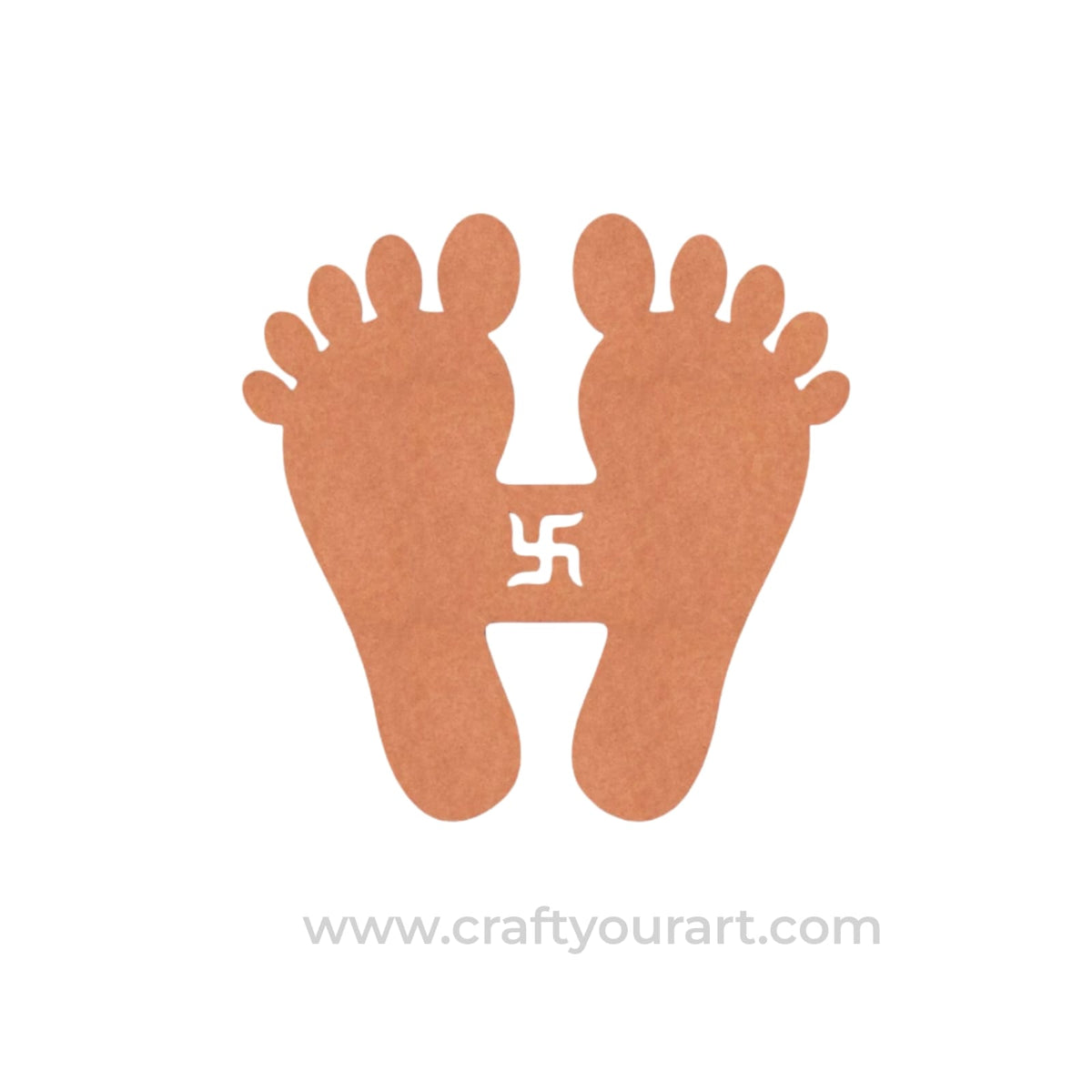 Lakshmi Paul Feet Cutout MDF Design 3