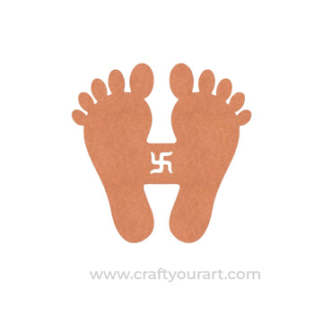 Lakshmi Paul Feet Cutout MDF Design 3