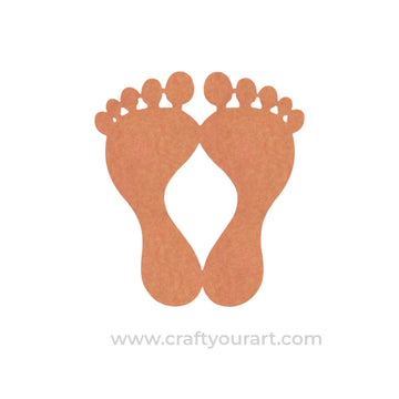 Lakshmi Paul Feet Cutout MDF Design 4