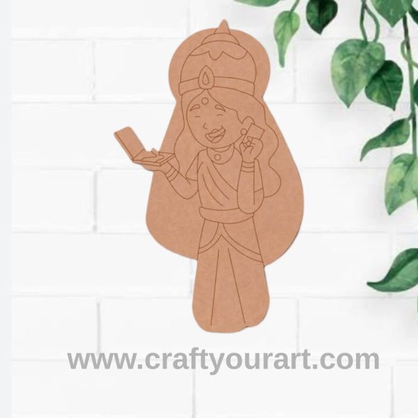 Lakshmi Ji Pre Marked MDF Design 12