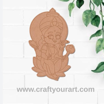 Lakshmi Ji Pre Marked MDF Design 4