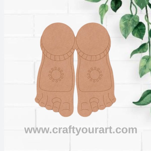 Lakshmi Paul Feet Pre Marked MDF Design 6