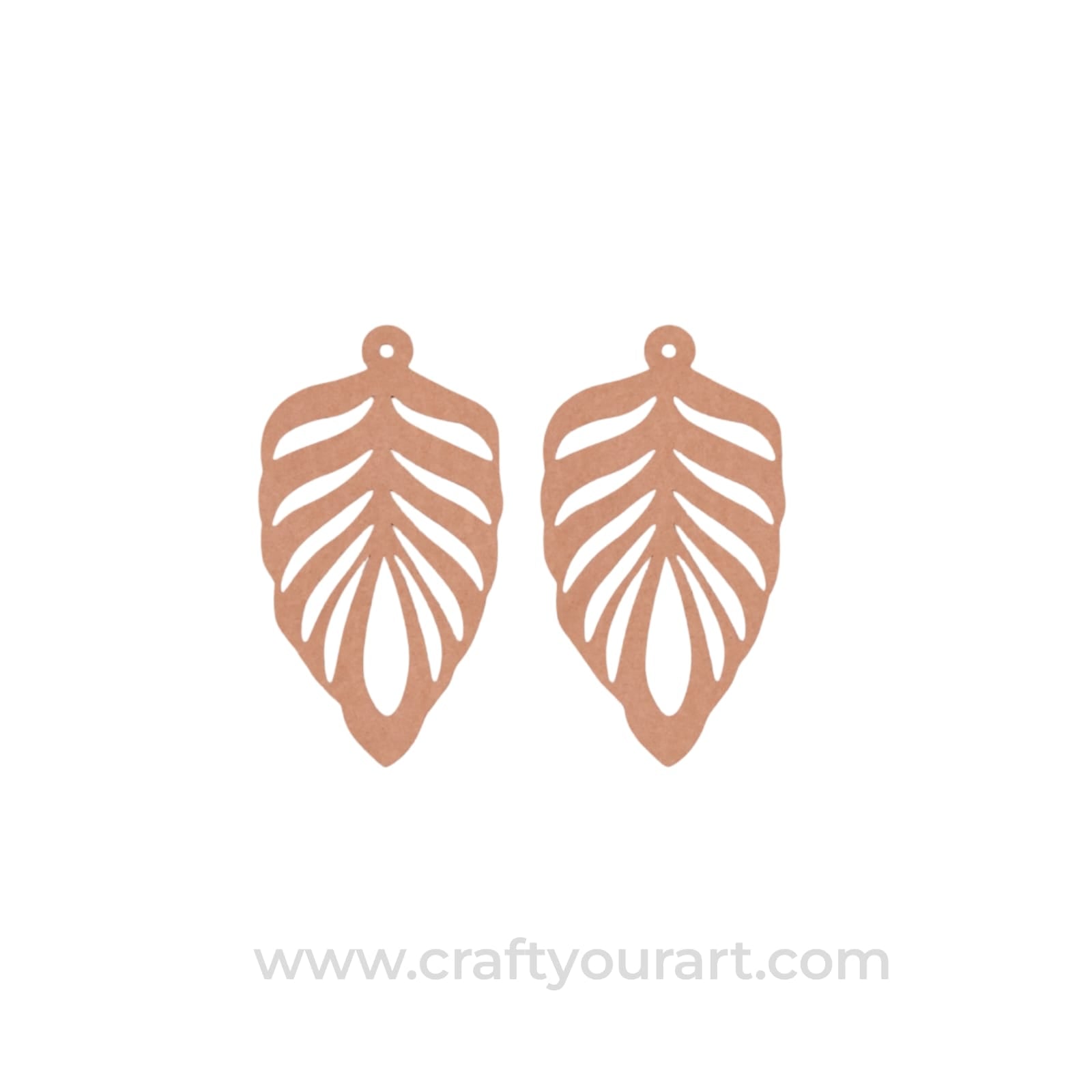 Leaf Earrings MDF Design 1