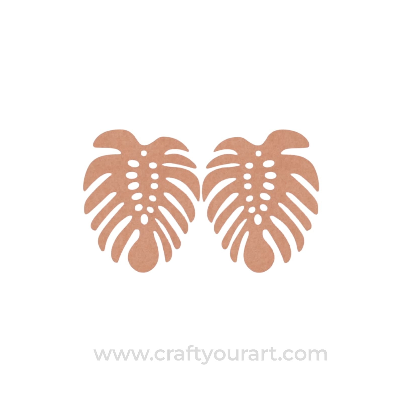 Leaf Earrings MDF Design 2