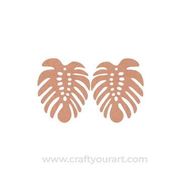 Leaf Earrings MDF Design 2