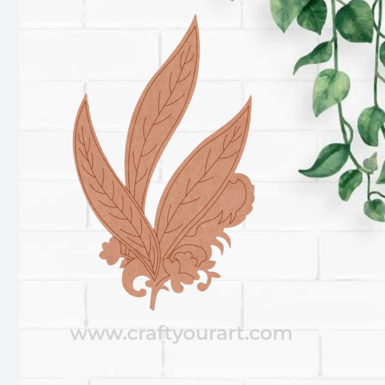 Leaf Pre Marked Base MDF Design 1