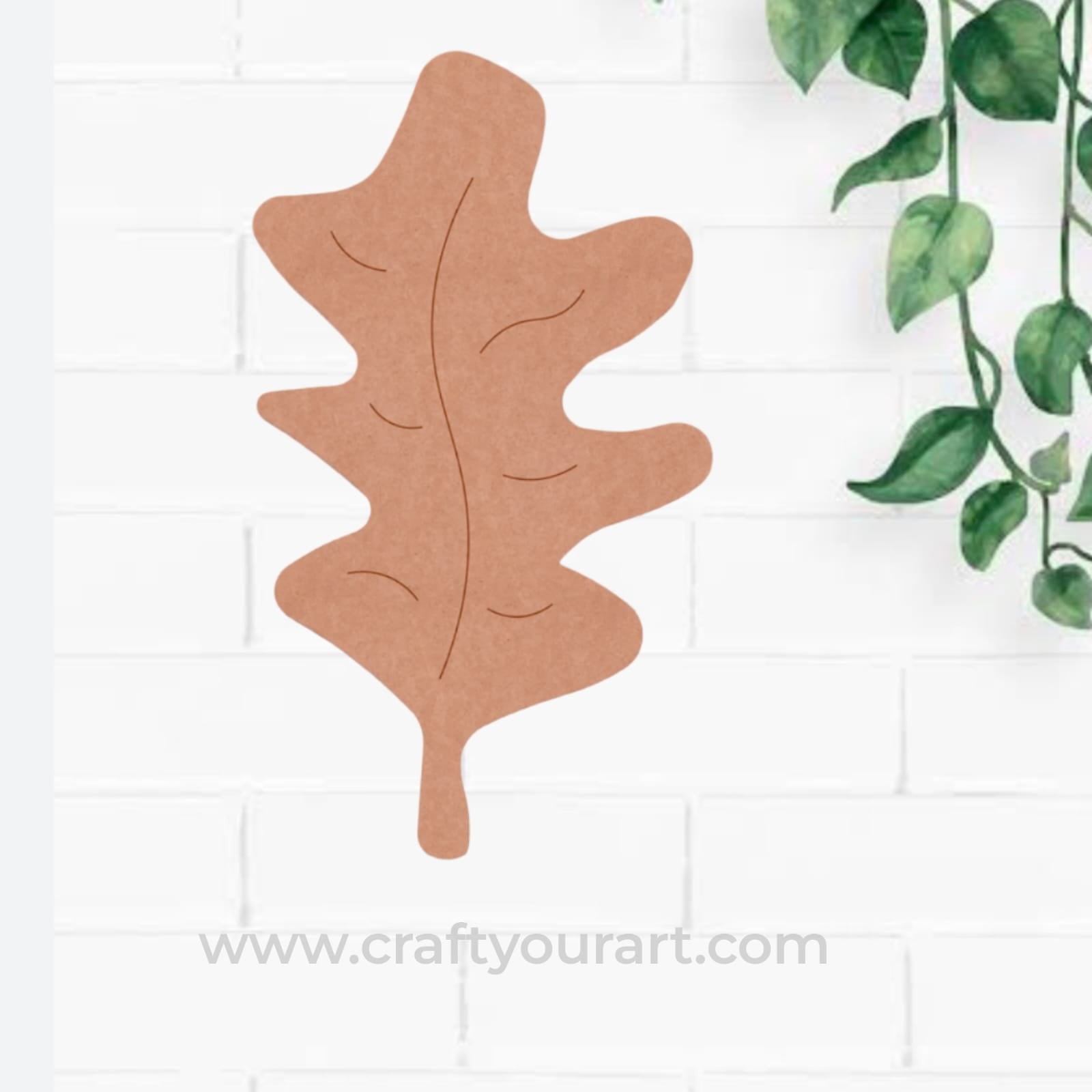 Leaf Pre Marked MDF Design 1
