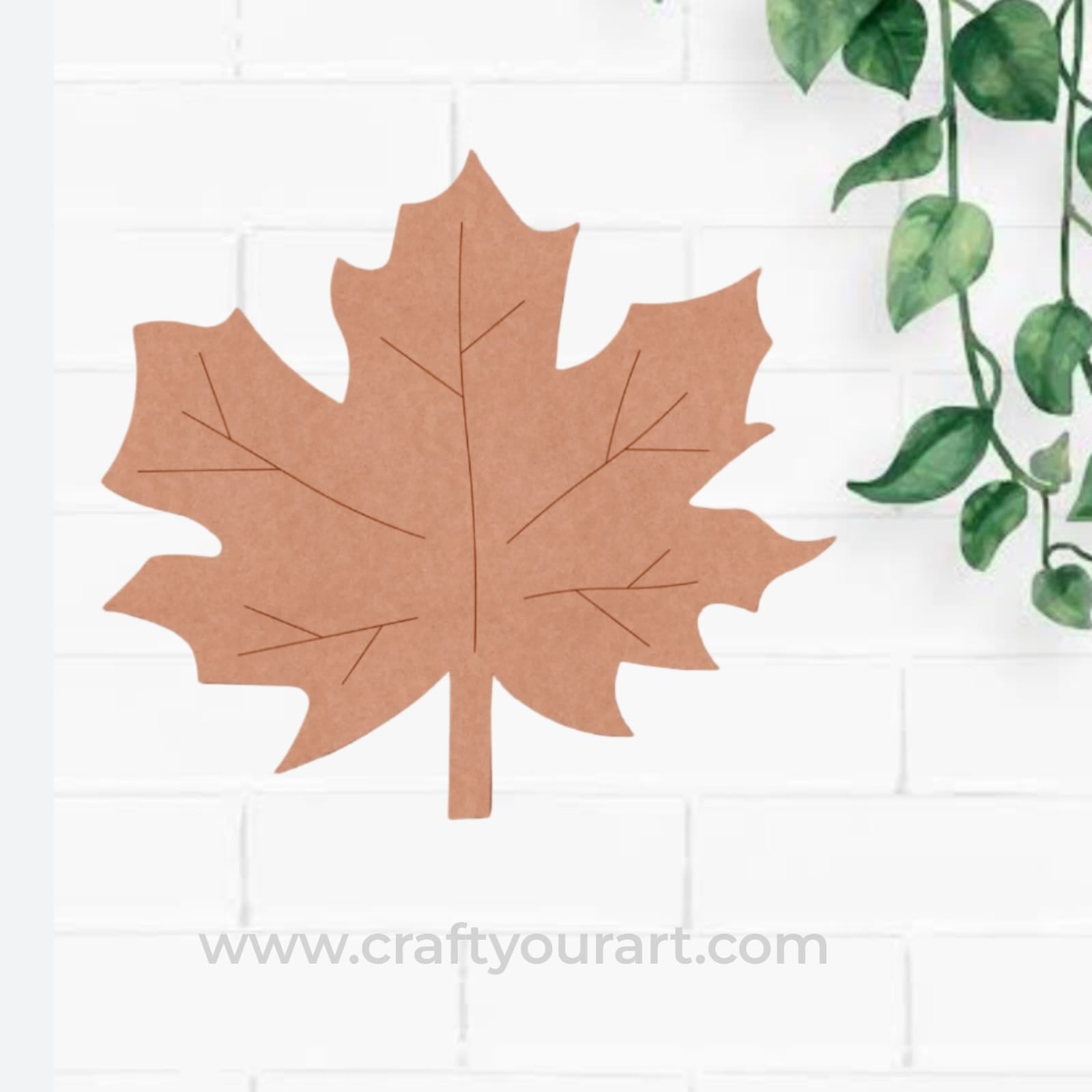 Leaf Pre Marked MDF Design 2