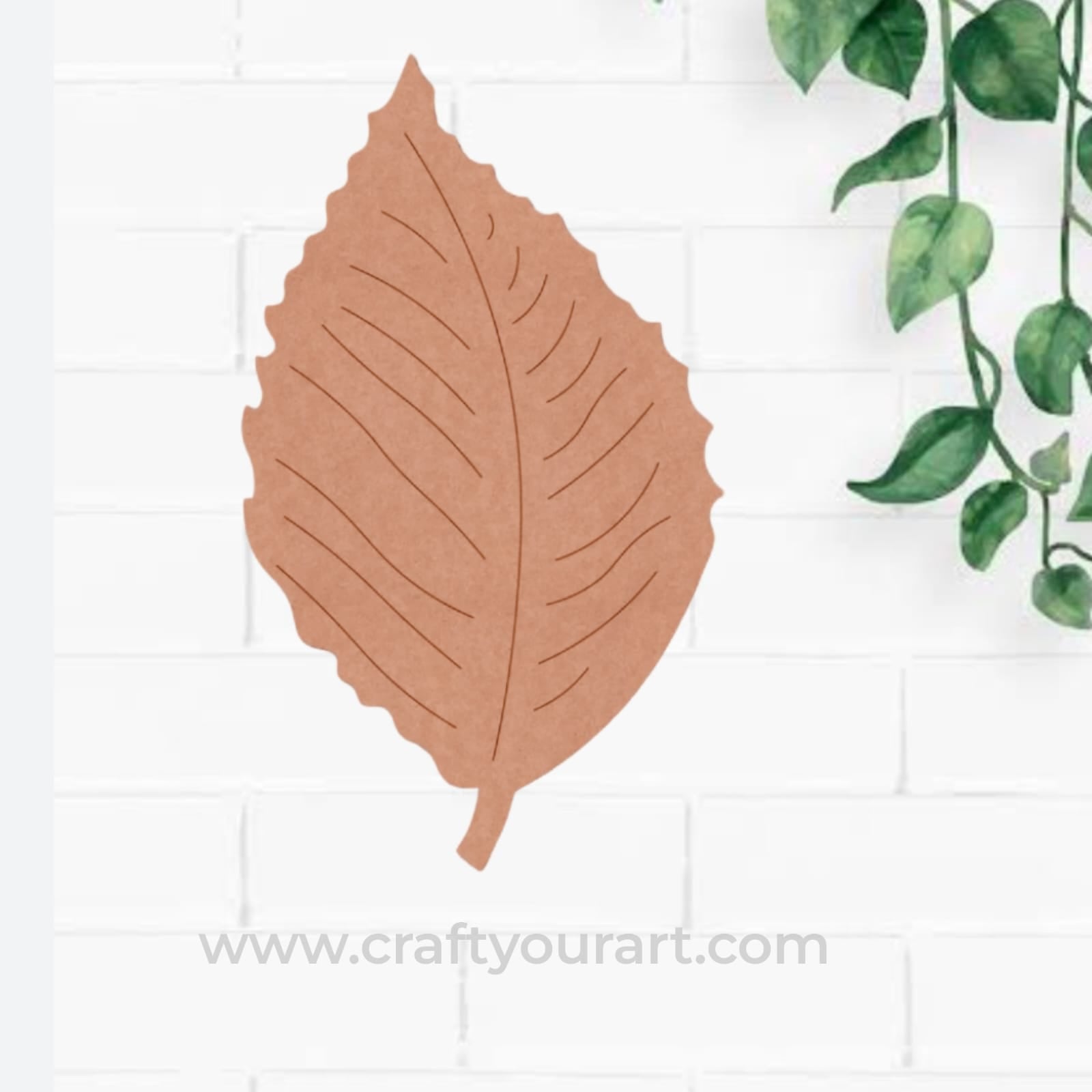 Leaf Pre Marked MDF Design 4