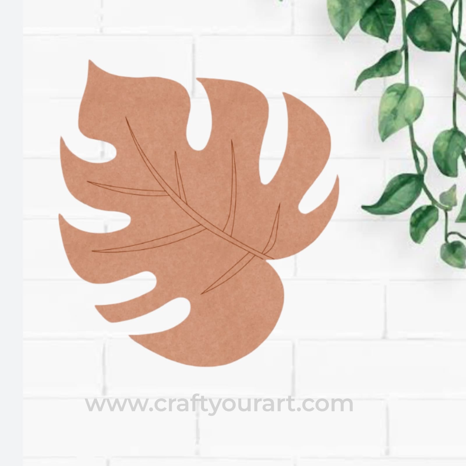 Leaf Pre Marked MDF Design 5